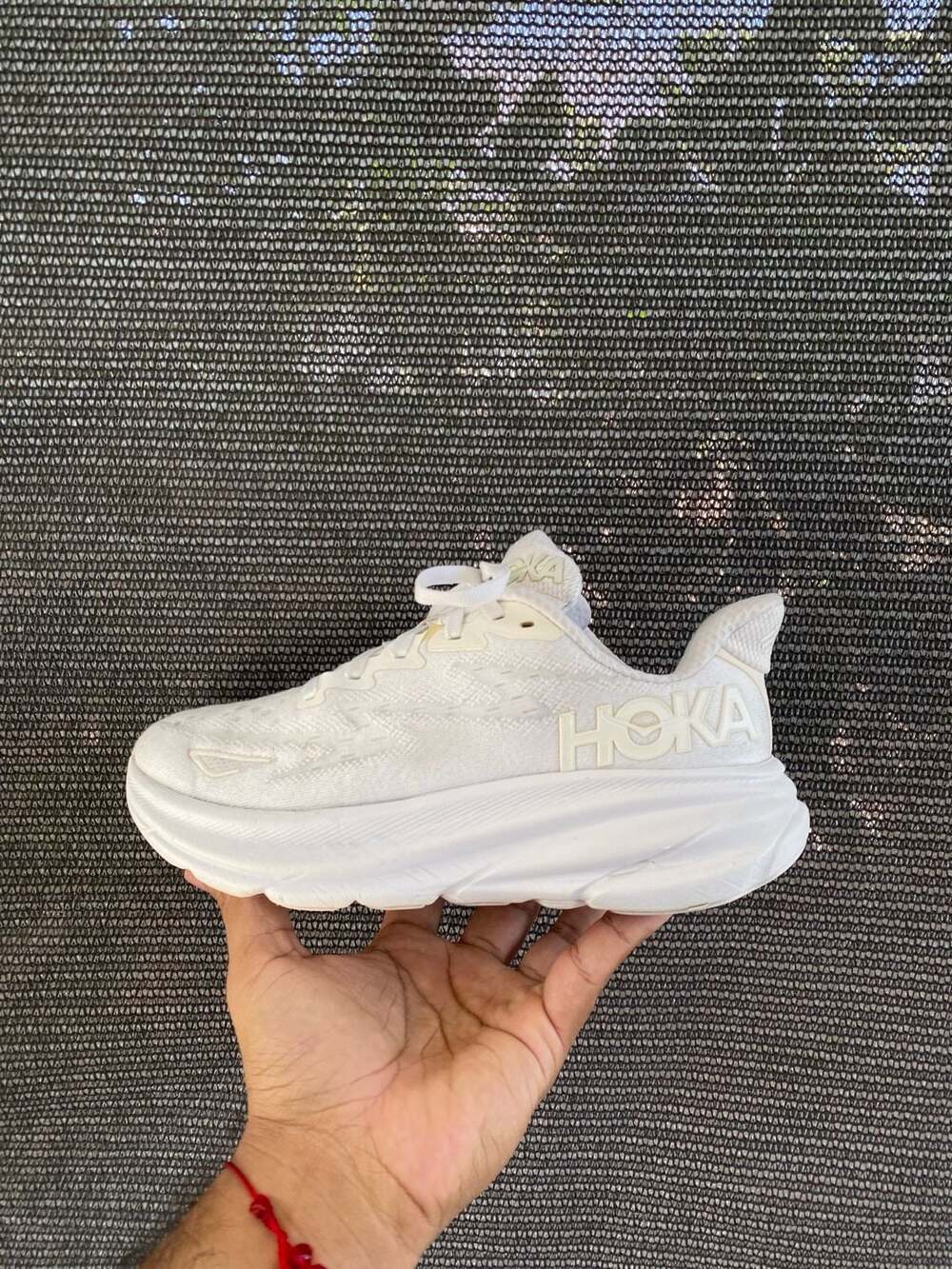 Hoka Clifton 9 White Running Shoes